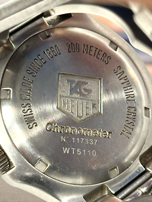 TAG Heuer WT5110 Link Stainless Steel CHRONOMETER Automatic TAG Heuer WT5110 Link Stainless Steel CHRONOMETER Automatic