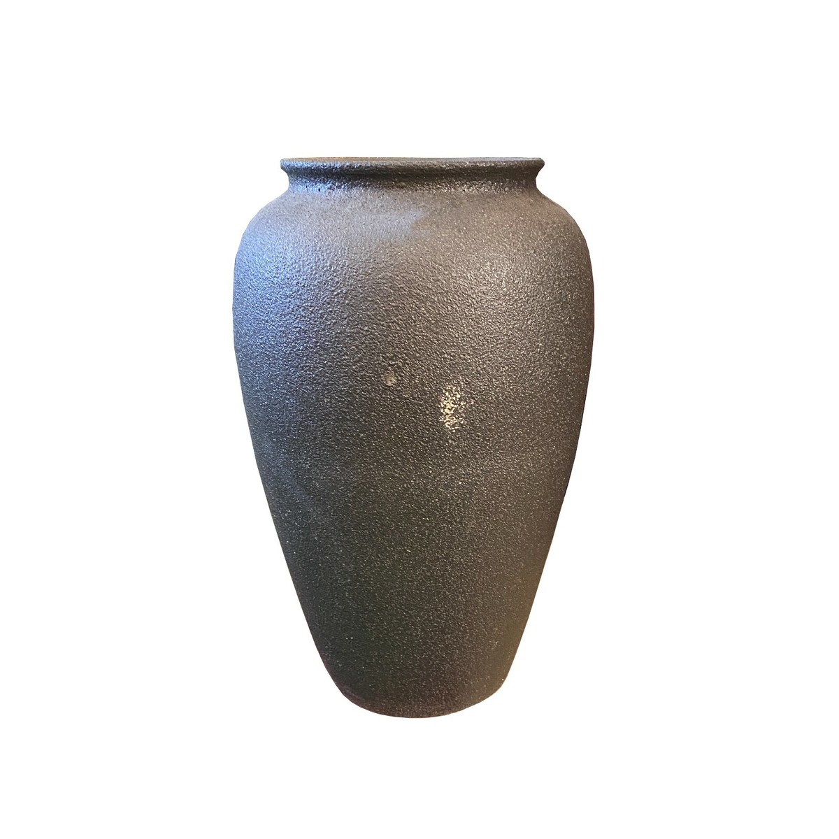 Ceramic Rough Metallic Matte Black Pottery Marks Tall Vase Jar ws2060S Ceramic Rough Metallic Matte Black Pottery Marks Tall Vase Jar ws2060S