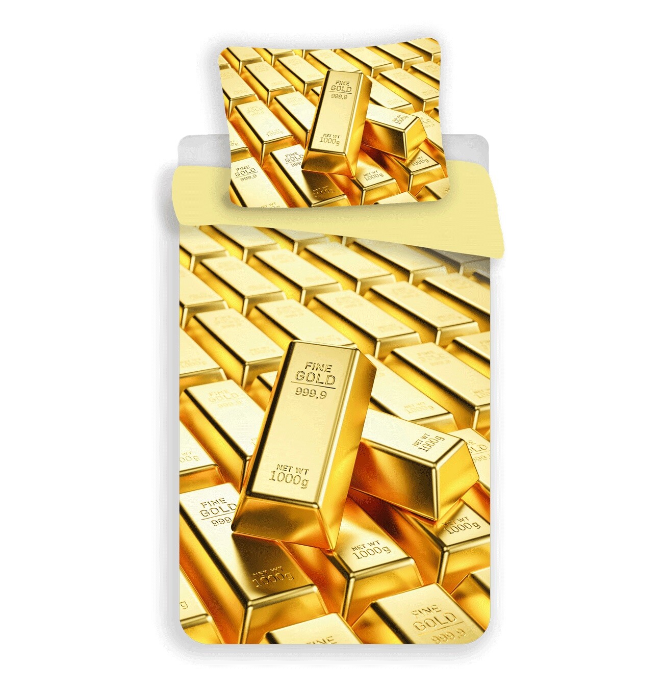 Золотые слитки из полиэстера Kuschelige Bettwsche 140x200 см и 70x90 см 6490₽