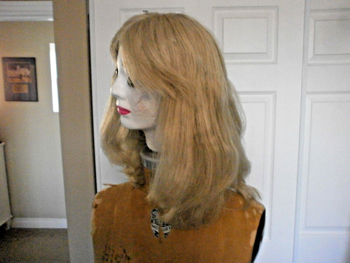 Shag blonde Kunstfaserperücke, Kostüm - Bild 2 von 6