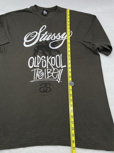 T-shirt Stussy uomo XL Old Skool Tribe vintage rara maglietta manica corta ottime condizioni - Foto 7 di 9