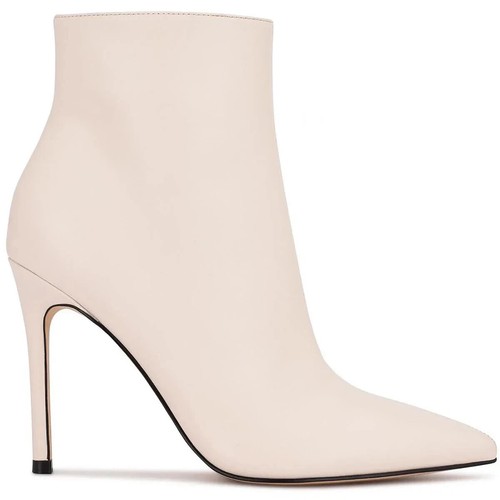 NINE WEST Farrah WOMEN'S Booties Pointed Stiletto Leather COLOR IVORY SIZE 7.5M - Picture 3 of 3