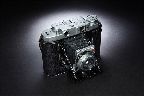 Leather Half Case for Mamiya 6 Camera Retro Cover TP Handmade Insert Case Black - Picture 5 of 12