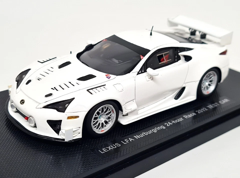 Ebbro 1/43 - Lexus LFA Nurburgring 24H 2012 Test Car White Resin Scale Model Car - Image 4 of 4
