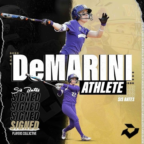 Sis Bates Topps RC Card 2021 Athletes Unlimited Softball Washington Huskies - Picture 3 of 4