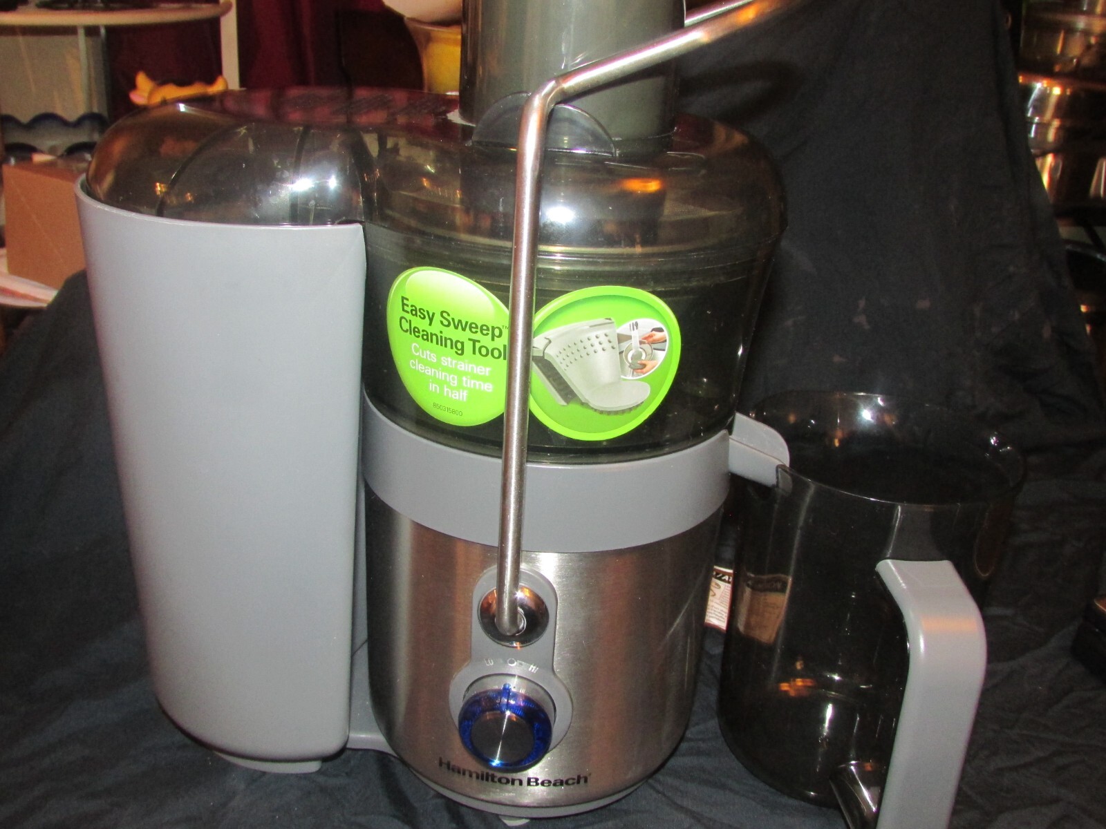 New Hamilton Beach Big Mouth Premium Juice Extractor 2 Speeds - Silver, Gray