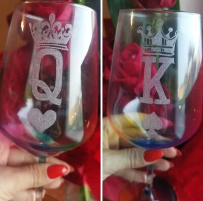 Handmade glass engraving