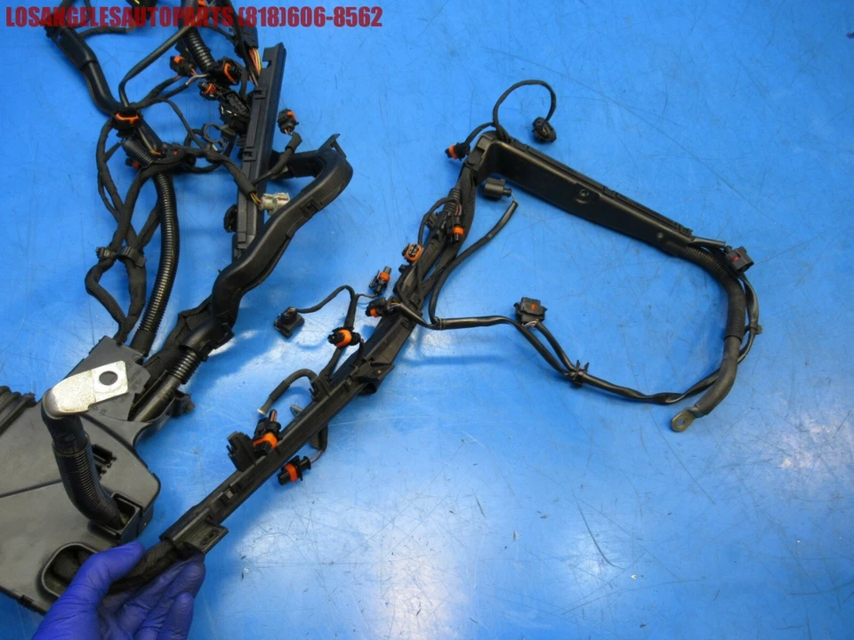 Arnés de cableado del motor Porsche Cayenne Turbo 2008-2010 4,8 L OEM 94860700352 Foto 4 de 4