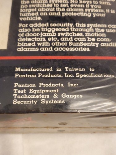 Page Alert4000 Remote Paging Alarm System Pentron Sunsentry Open Box Vtg 80s - Picture 17 of 22