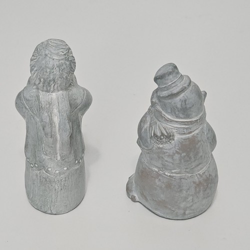 Isabel Bloom Angel And Snow Man Sculptures Signed Figurine 1997 / 1998 Pair - Picture 9 of 9