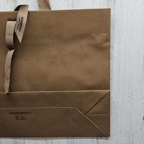 16.5”x12”x 4.75” Burberry Brown Paper Shopping Gift Bag Large - 第 5/6 張圖片