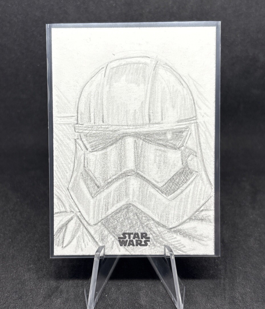 Topps Chrome Star Wars Galaxy 1/1 Sketch Card Art By Oscar