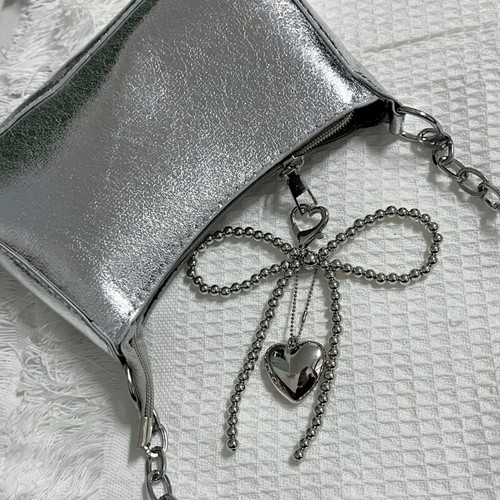 Ręcznie robiony brelok Nadgarstek Koralik Telefon Charm Bowknot Serce Pasek na telefon dla kobiet - Zdjęcie 6 z 8