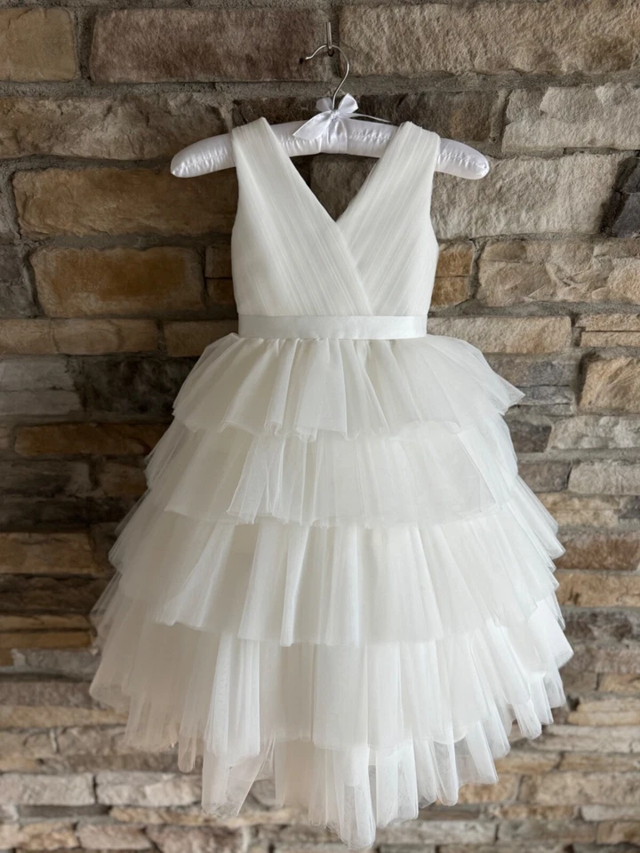 Beautiful dress for girl long wedding dress for kids anniversary dress - Image 4 of 4