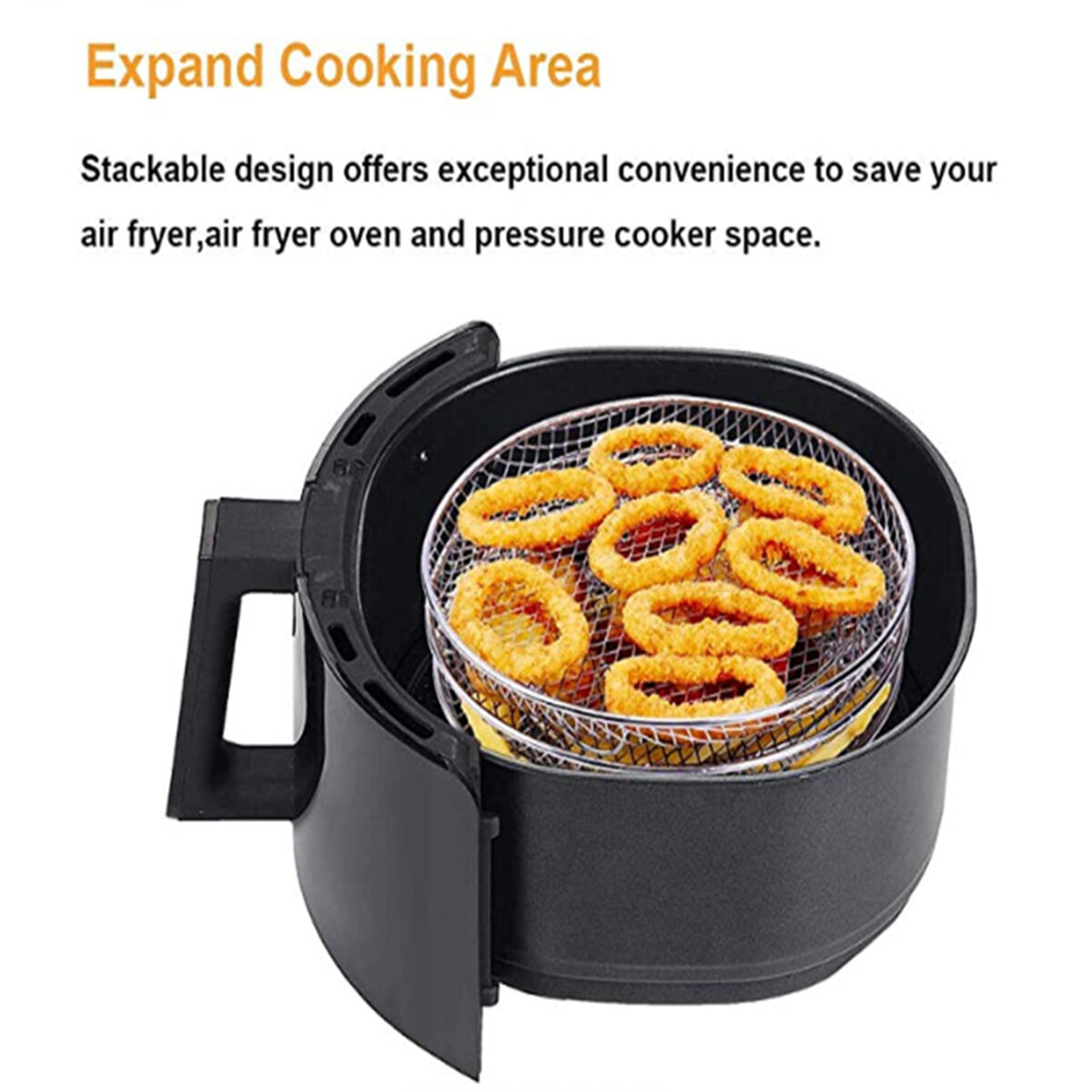 Air Fryer Dehydrator Racks Stainless Steel Air Fryer Basket Tray