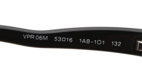 PRADA VPR 06M 1AB-1O1 BLACK EYEGLASSES FRAME 53-16-132mm B32 ITALY - Picture 10 of 10