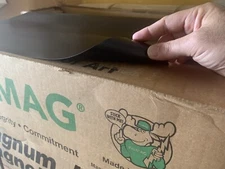 1 ROLL 12" width x 6 FEET 30 Mil. Magnetic Sign Sheet Cars Magnum US Black Black