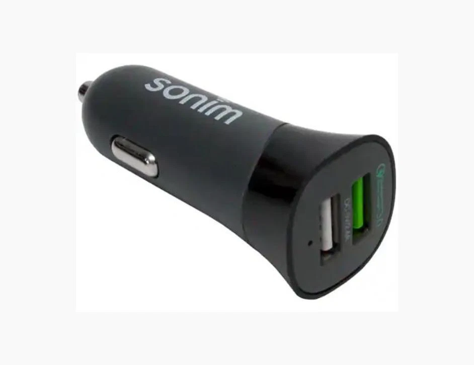 Adaptador de cargador de coche USB doble Sonim Built For Life con cable de longitud extendida Foto 2 de 2