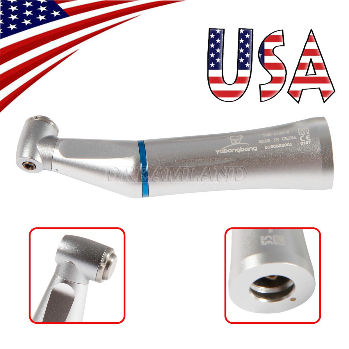 Contraángulo Dental De Baja Velocidad Con Spray Interno De Agua - Para Turbina NSK EI, 14,000-20,000 Rpm