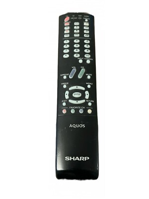 Genuine OEM Sharp AQUOS GA600WJSA Replacement TV Television Remote Control