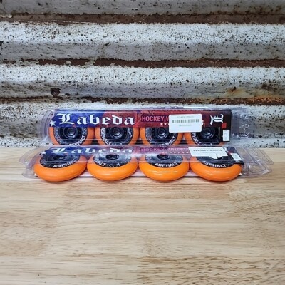 LABEDA GRIPPER ASPHALT Outdoor Inline Roller Hockey Wheels (80mm) 2 Packs - NEW!