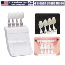 Dental Bleach Shade Guide BL1 4Colors Bleached Chart Teeth Based Vita US STOCK