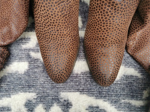 Stivali vintage Guido Pasquali Milano in pelle marrone alla coscia UK 6,5 EU 40 - Foto 6 di 12