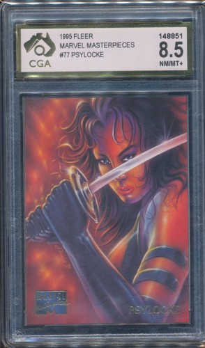 1995 Fleer Marvel Masterpieces #77 Psylocke - CGA 8.5 NM/MT+