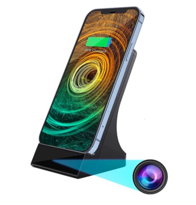 Volt - 1080p HD Wireless Phone Charger Wi-Fi Nanny Cam