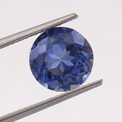 3.50 Ct - AAA Natural Flawless Ceylon Blue Sapphire Loose Round Gemstone Cut