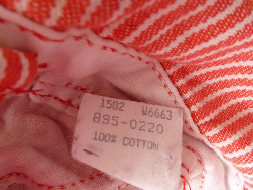 OshKosh BGosh Vtg Vestback Bib Overalls Size 4 Red Railroad Stripe Denim USA - Picture 10 of 21