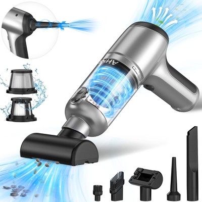 AHNR 20000Pa Cordless Handheld Car Vacuum Air Duster 3 in 1 Mini Cleaner Home