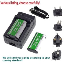 Battery or charger for CR-V3 CRV3 Kodak EasyShare 310 330 340 360 533 C643 ZOOM