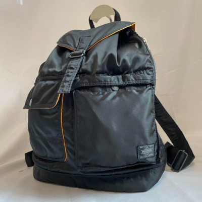 PORTER Tanker Backpack Black Nylon Drawstring Japan Daypack