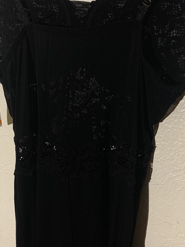 INC International Concepts Womens Nightgown S Black Lace Mesh Chemise NWT - 第 7/9 張圖片