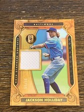 2023 Panini Chronicles Gold Standard Swatches Gold Jackson Holliday #GSS-JH /99