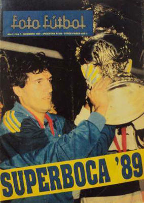 ボカ・ジュニアーズ サイン入りパンフレット　1989年国際親善サッカー試合 BOCA JUNIORS Champion Supercup 1989 RARE SPECIAL Magazine +