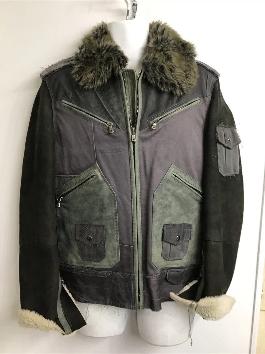Dolce&Gabbana Leather Outer Shell Military Jacket Coats, Jackets