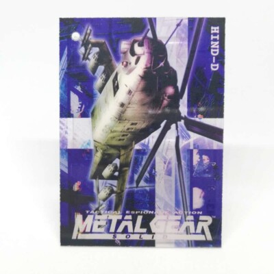 096 HIND-D Metal Gear Solid Trading card Plastic Back serial KONAM Japan TCG
