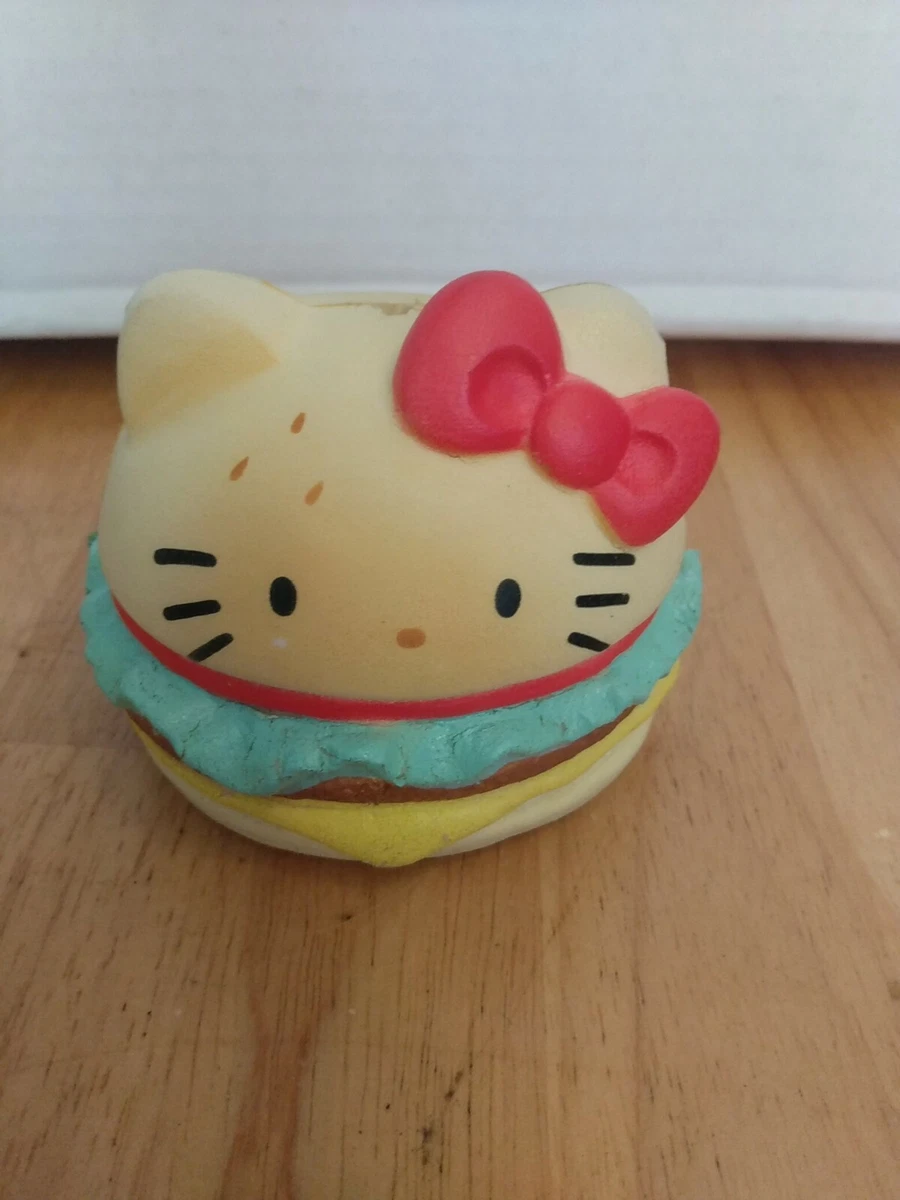 Hello Kitty HAMBURGER SQUISHY TOY Play Food Aromatic Sanrio Breakfast Cute