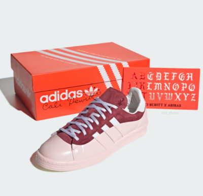 Adidas X Cali Dewitt Campus 80's Shoes 'Burgundy/Pink