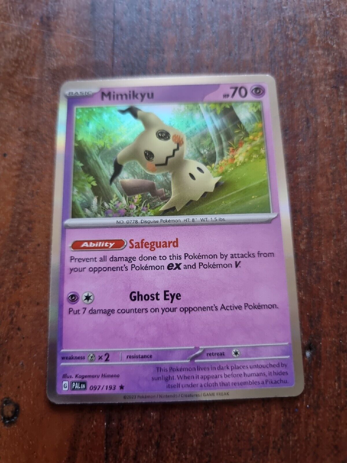 Mimikyu - 097/193 - Paldea Evolved - Holo – Card Cavern Trading Cards, LLC