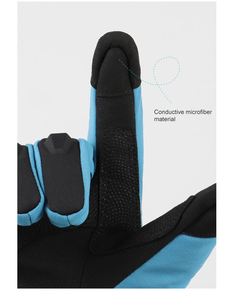 Guantes impermeables de invierno con pantalla táctil para moto esquí nieve moto MAD68 Foto 4 de 4