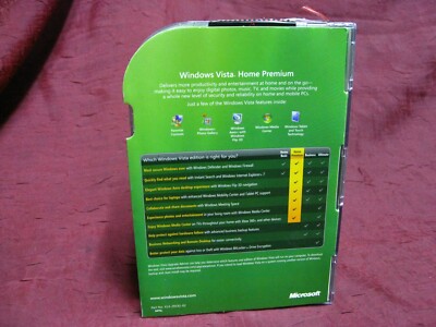 Microsoft Windows Vista Home Premium SP#1 32 Bit DVD Retail Box w