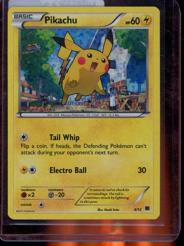 Pikachu 6/12 McDonald's Collection 2015 Holo Promo Pokemon TCG