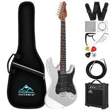 EASTROCK 39 inch Full-Size Electric Guitar Kit for Beginner Starte Bag, Capo,...