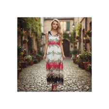 Casual Summer Dress Beach Vacation Long Dress Boho Flowy Floral Clearance