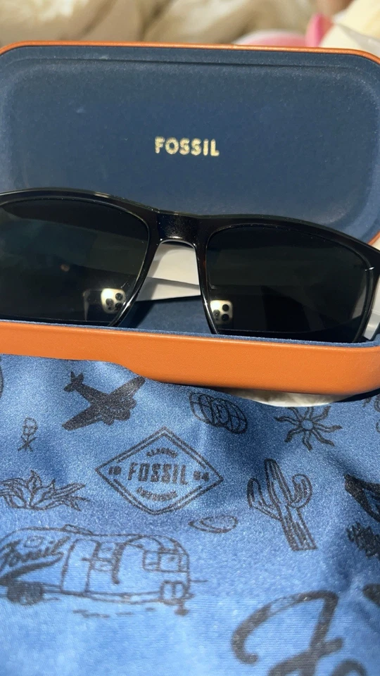 Gafas de sol Fossil 57 mm Dark Havana FOS3135-S 086 para hombre unisex auténticas cuadradas Foto 4 de 4