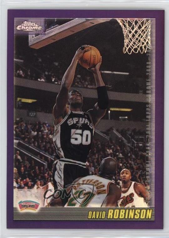 2000-01 Topps Chrome Refractor David Robinson #87 HOF
