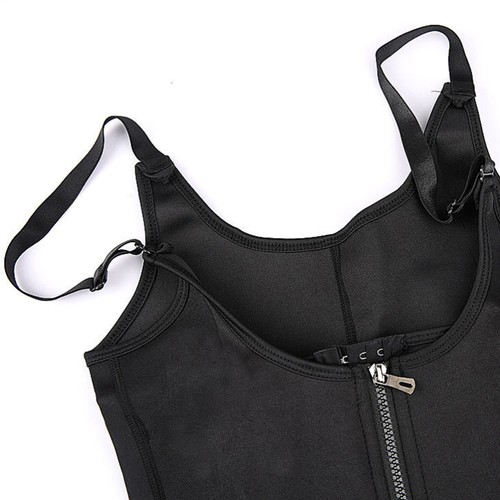 Tummy Control Women Body Shaper Camisole Body Shaper Sleeveless Vest with Zipper - Picture 6 of 12